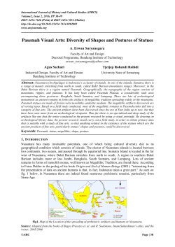 Pasemah Visual Arts: Diversity of Shapes and Postures of Statues