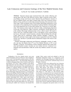 Late Cretaceous and Cenozoic Geology of the New Madrid Seismic