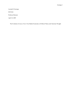 POT3302 The Evolution of Laissez Faire- Free