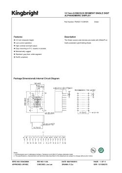 12.7mm (0.5INCH)16 SEGMENT SINGLE DIGIT