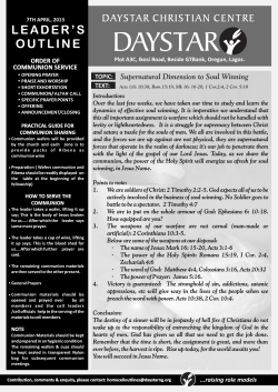 Supernatural Dimension to Soul Winning