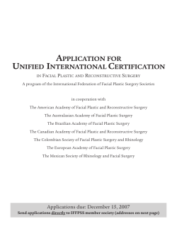 IFFPSS Unified International Certification Application