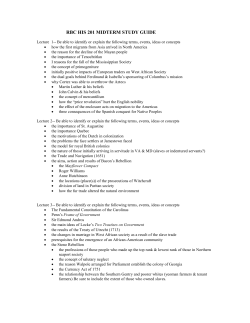 his 201 midterm study guide