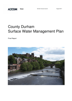 County Durham surface water management plan