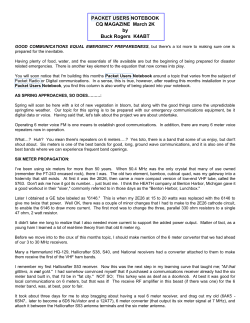 GE RANGR Mode for 1200 Baud Packet