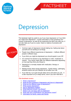 Depression - Colchester Hospital