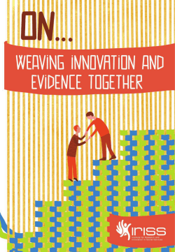 IRISS On&hellip; Weaving innovation and evidence together
