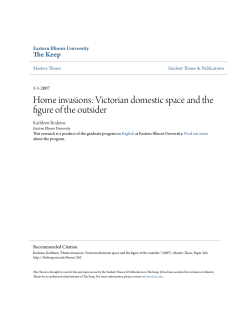 Home invasions: Victorian domestic space and the - The Keep