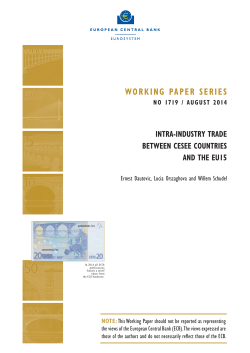 Intra-industry trade between CESEE countries and the EU15