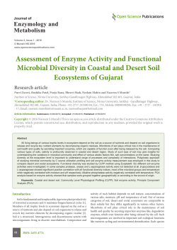 Assessment of Enzyme Activity and Functional Microbial Diversity in