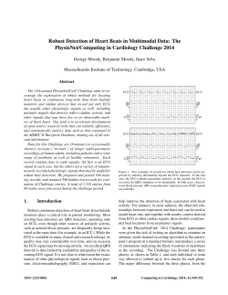 Robust Detection of Heart Beats in Multimodal Data: The PhysioNet