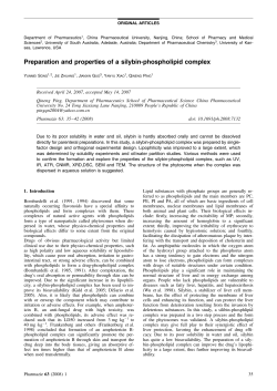 Preparation and properties of a silybin