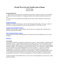 World War II in the Pacific and at Home