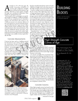 Building Blocks - STRUCTURE magazine