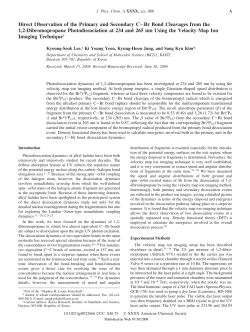 Direct Observation of the Primary and Secondary C