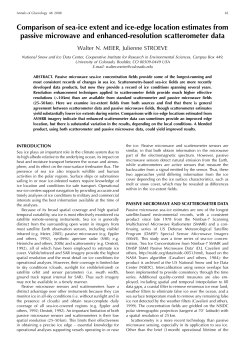 Comparison of sea-ice extent and ice