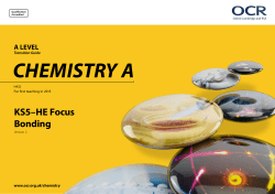 OCR A Level Chemistry A Transition Guide (Bonding)