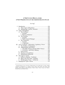 A Triptych of Regulators