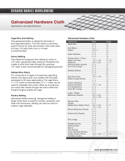 Galvanized Hardware Cloth