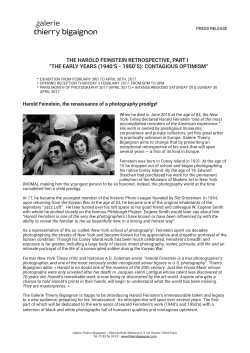 the harold feinstein retrospective, part i "the early years (1940`s