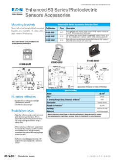 Enhanced 50 Series Photoelectric Sensors