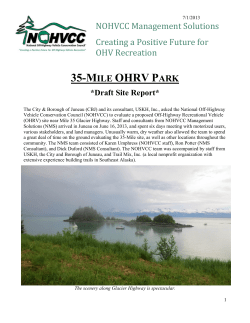 NOHVCC - National Off-Highway Vehicle Conservaton Council Report