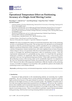 Operational Temperature Effect on Positioning Accuracy of a Single
