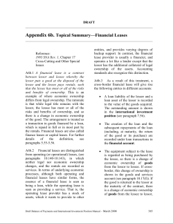 Appendix 6b. Topical Summary&mdash;Financial Leases