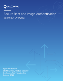Secure Boot and Image Authentication