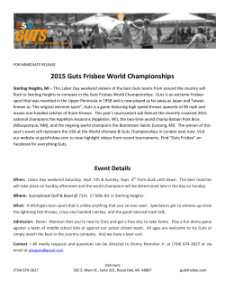 2015 World Championships Press Release