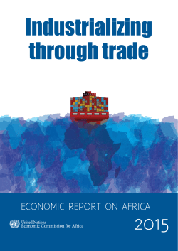Economic Report on Africa 2015: Industrializing Through Trade