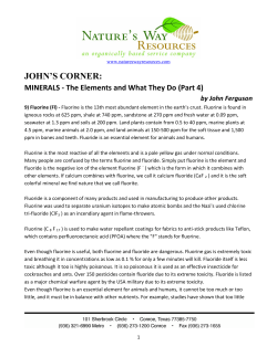 Minerals - The Elements And What They Do (Part 4)