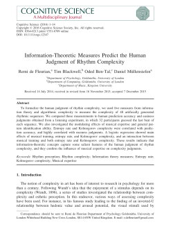 Information-theoretic measures predict the human judgement of