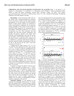 Chromium and Titanium Isotope Systematics of