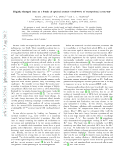 Highly-charged ions as a basis of optical atomic clockwork of