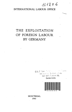 the exploitation of foreign labour by germany