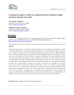 Evaluating the impact of eBook on reading motivation