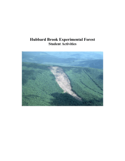Activity 1 - Hubbard Brook