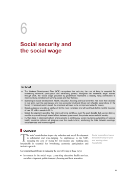 Social security and the social wage