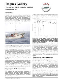 Rogues Gallery - Coalition of Legal Toothfish Operators