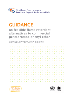 guidance - Stockholm Convention