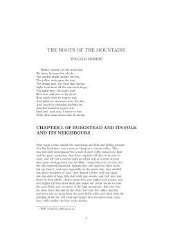 the roots of the mountains