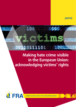 Making hate crime visible in the European Union: acknowledging