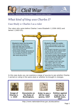 What kind of king was Charles I?