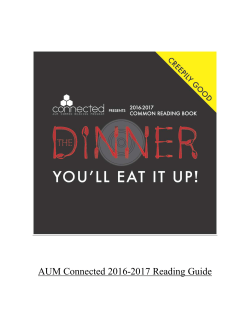 Student Reading Guide to The Dinner.