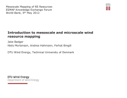 Introduction to mesoscale and microscale wind resource
