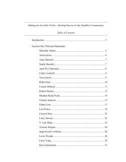 Making the Invisible Visible&mdash;Healing Racism in Our Buddhist