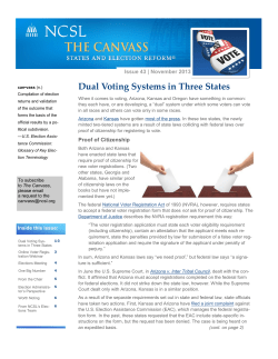 Dual Voting Systems in Three States