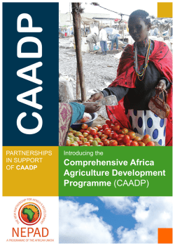 Comprehensive Africa Agriculture Development Programme (CAADP)