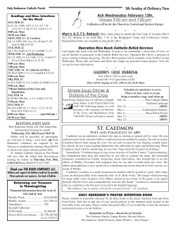 St. Caedmon - Holy Redeemer Catholic Parish